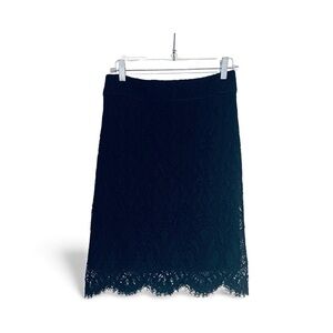 Elie Tahari Black Lace Skirt Size 4